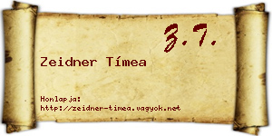 Zeidner Tímea névjegykártya